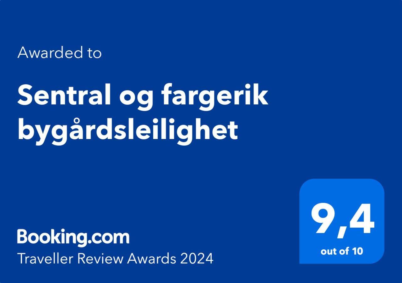 Sentral Og Fargerik Bygardsleilighet Lägenhet